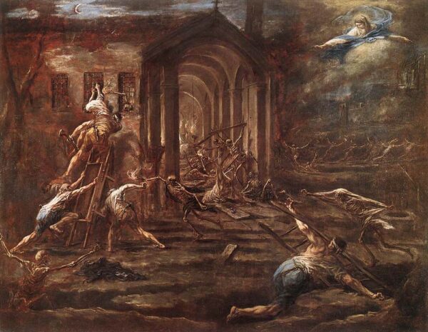 Sacrilegious Robbery by Alessandro Magnasco, hand-painted oil painting reproduction