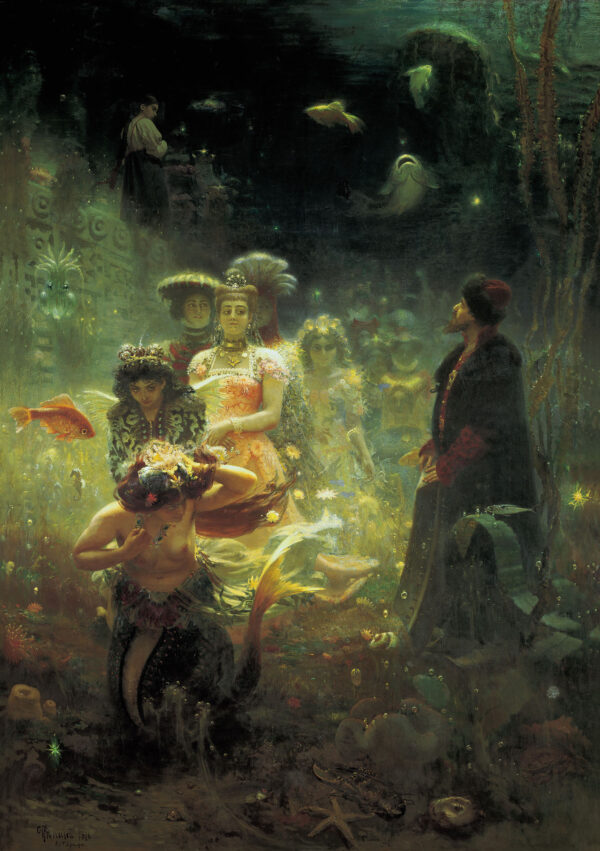 Sadko in the Underwater Kingdom by Ilya Repin, hand-painted oil painting reproduction