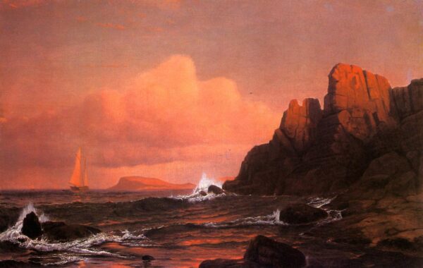 Sailing into the Sunset by Francis Silva, hand-painted oil painting reproduction