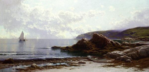 Sailing off the Coast by Alfred Thompson Bricher, hand-painted oil painting reproduction