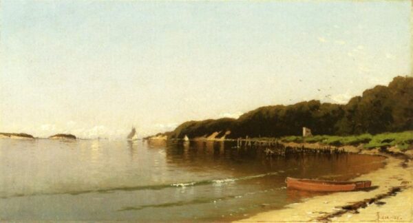 Sailing off the New England Coast by Alfred Thompson Bricher, hand-painted oil painting reproduction