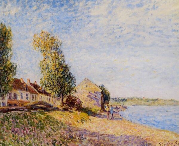 Saint-Mammes by Alfred Sisley, hand-painted oil painting reproduction