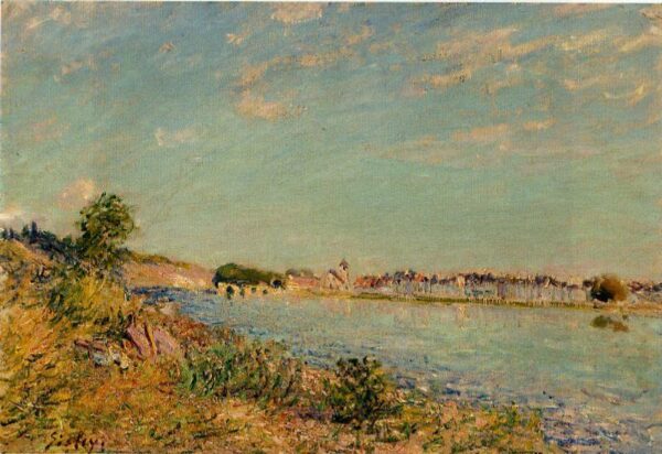 Saint-Mammes II by Alfred Sisley, hand-painted oil painting reproduction