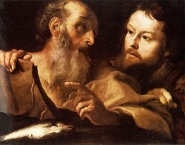 Saint Andrew and Saint Thomas by Gian Lorenzo Bernini, hand-painted oil painting reproduction