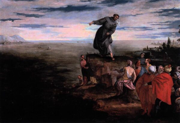 Saint Anthony Preaching to the Fish by Paolo Veronese, hand-painted oil painting reproduction
