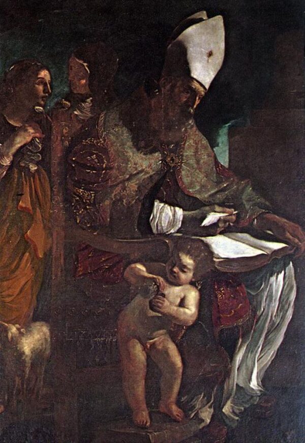 Saint Augustine by Guercino, hand-painted oil painting reproduction