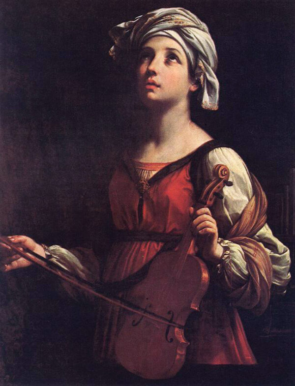 Saint Cecilia by Guido Reni, hand-painted oil painting reproduction