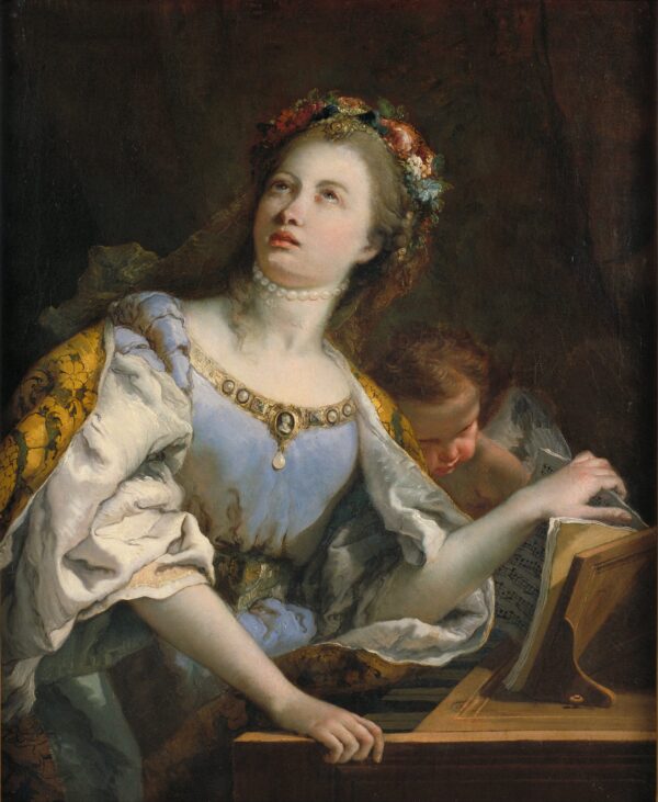 Saint Cecilia by Giovanni Battista Tiepolo, hand-painted oil painting reproduction