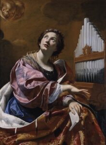 Saint Cecilia by Simon Vouet, hand-painted oil painting reproduction
