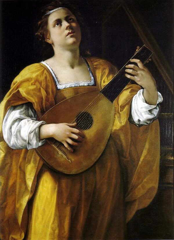 Saint Cecilia II by Artemisia Gentileschi, hand-painted oil painting reproduction