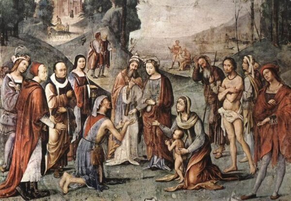 Saint Cecily’s Charity by Lorenzo Costa, hand-painted oil painting reproduction