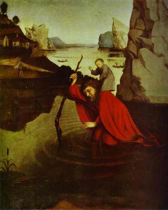 Saint Christopher by Konrad Witz, hand-painted oil reproduction