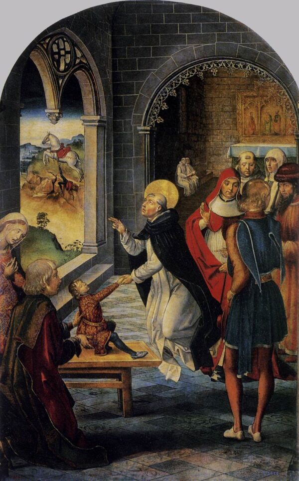 Saint Dominic Resurrects a Boy by Pedro Berruguete, hand-painted oil painting reproduction