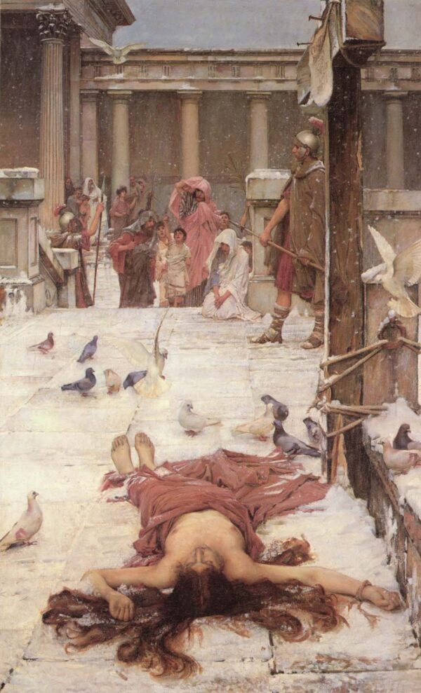 Saint Eulalia by John William Waterhouse, hand-painted oil painting reproduction