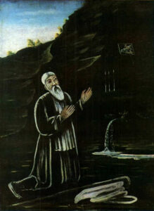 Saint George The Anchorite by Niko Pirosmani, hand-painted oil painting reproduction