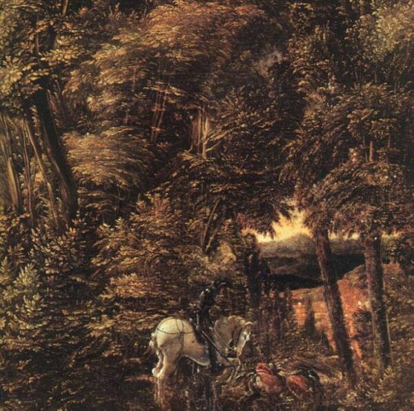 Saint George in the Forest by Albrecht Altdorfer, hand-painted oil painting reproduction