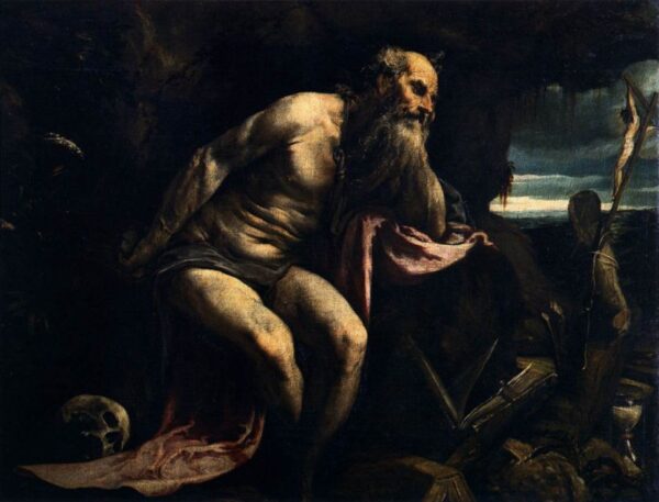 Saint Jerome by Jacopo Bassano, hand-painted oil painting reproduction