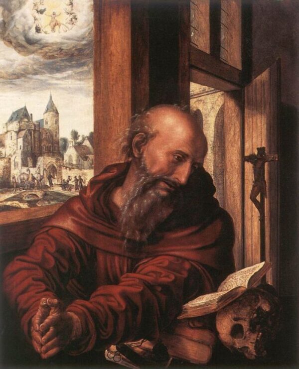 Saint Jerome II by Jan Sanders van Hemessen, hand-painted oil painting reproduction