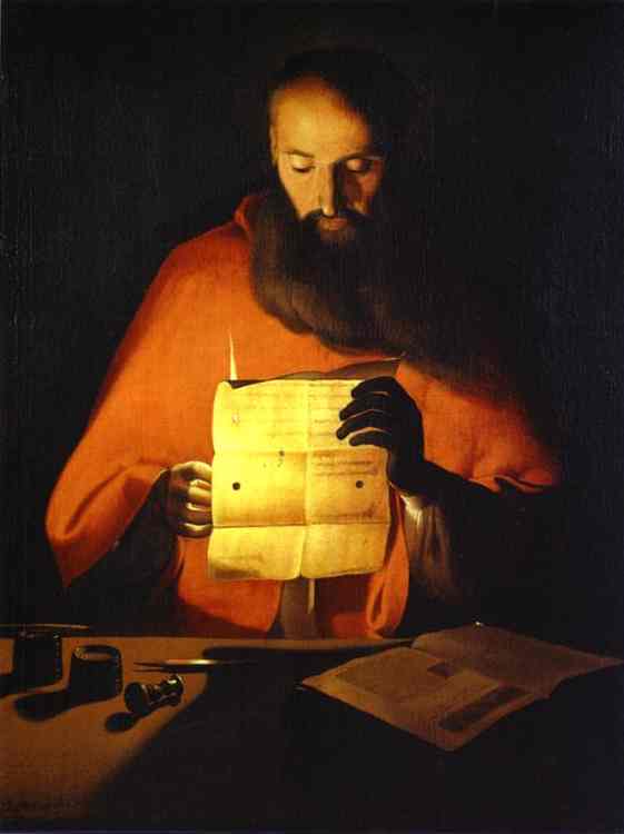 Saint Jerome Reading by Georges de La Tour, hand-painted oil reproduction