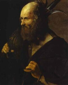 Saint Jude Thaddaeus by Georges de La Tour, hand-painted oil painting reproduction