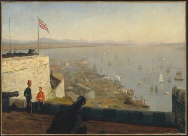 Saint Lawrence River, From The Citadel, Quebec by Albert Bierstadt, hand-painted oil painting reproduction