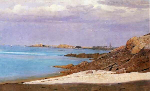 Saint Malo, Brittany by William Stanley Haseltine, hand-painted oil painting reproduction