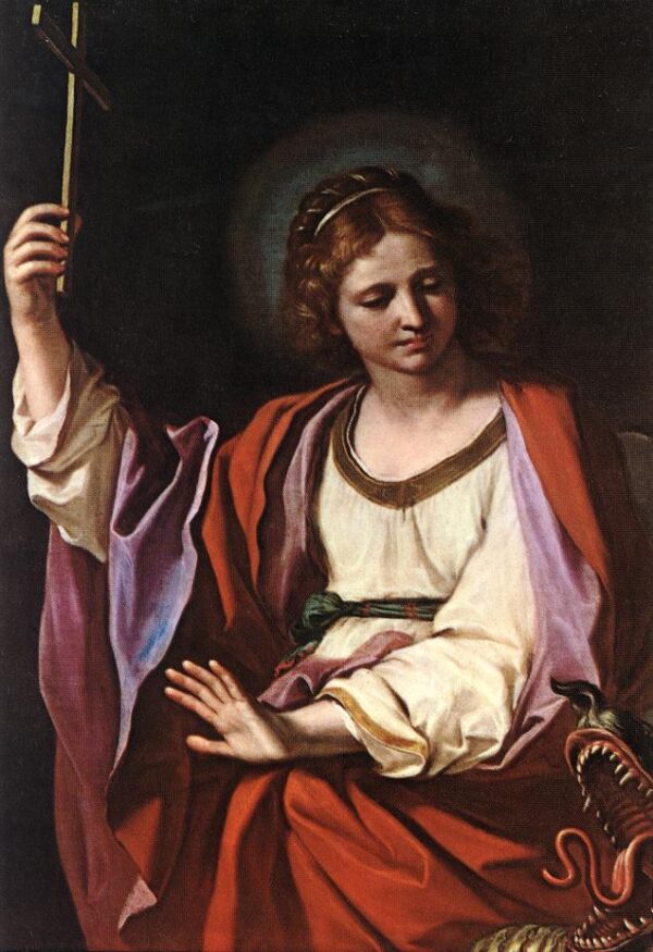 Saint Marguerite by Guercino, hand-painted oil painting reproduction
