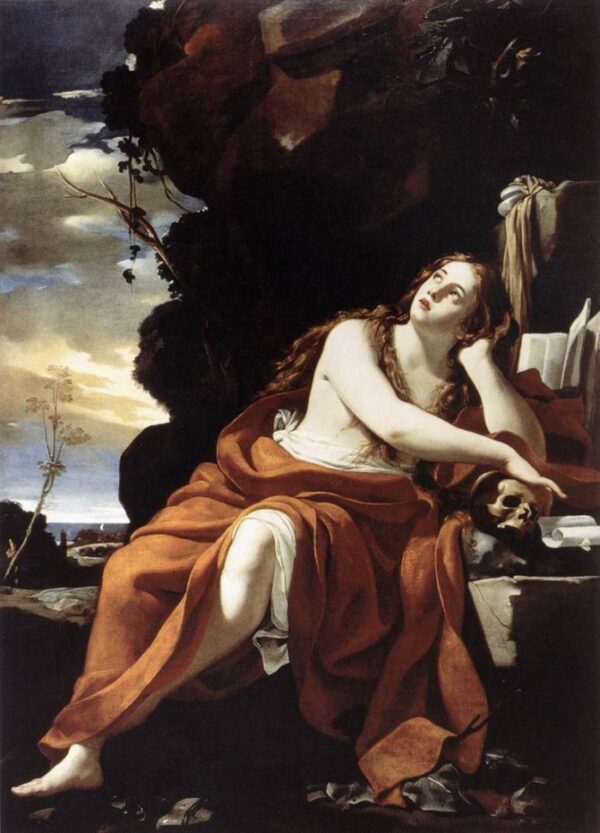 Saint Mary Magdalene by Simon Vouet, hand-painted oil painting reproduction