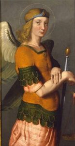 Saint Michael Archangel by Giovanni Battista Moroni, hand-painted oil painting reproduction