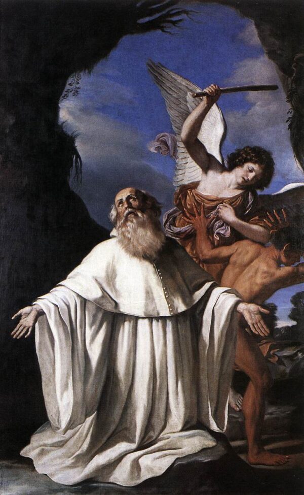 Saint Romuald by Guercino, hand-painted oil painting reproduction