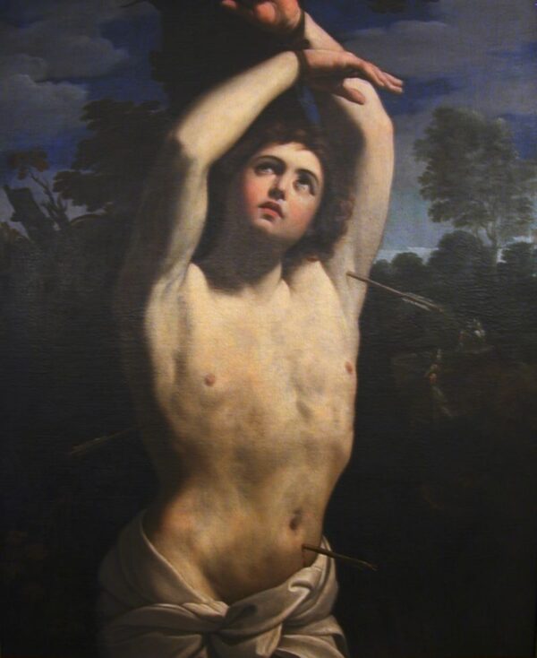 Saint Sebastian by Guercino, hand-painted oil painting reproduction