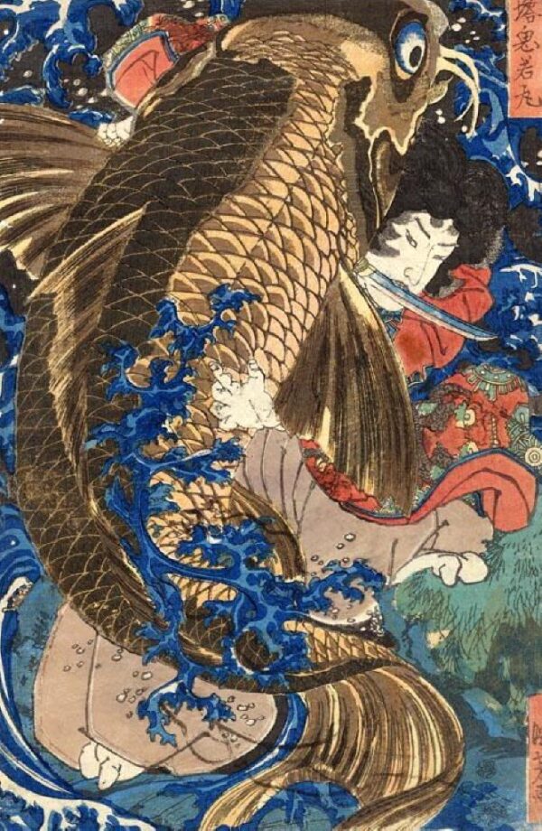 Saito Oniwaka Maru Benkei by Utagawa Kuniyoshi, hand-painted oil painting reproduction