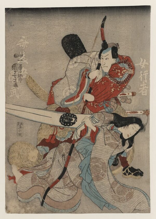 Saitogo Kunitake by Utagawa Kuniyoshi, hand-painted oil painting reproduction