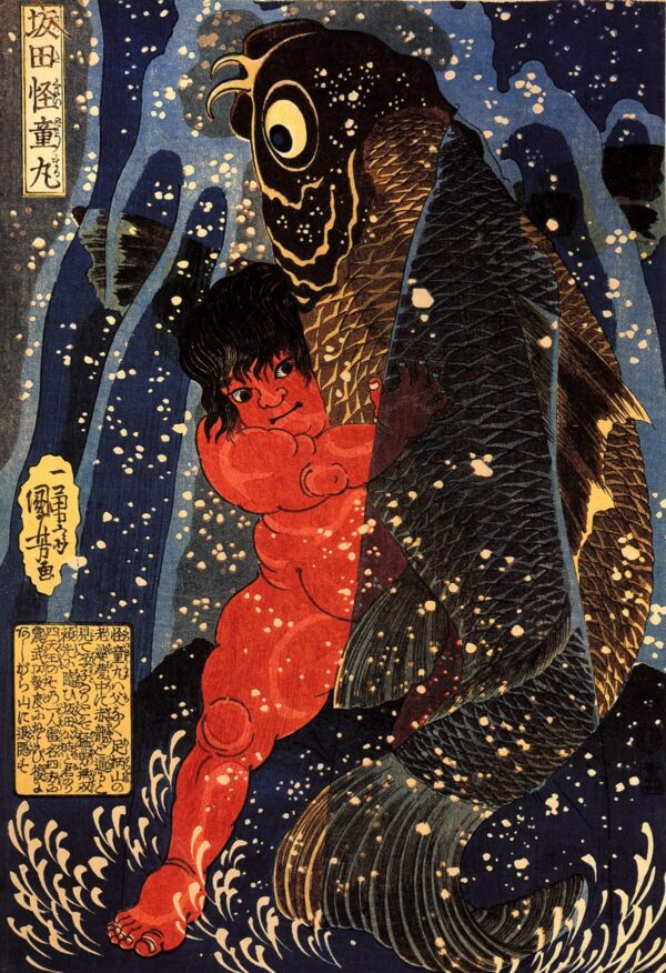 Sakata Kaidomaru by Utagawa Kuniyoshi, hand-painted oil painting reproduction
