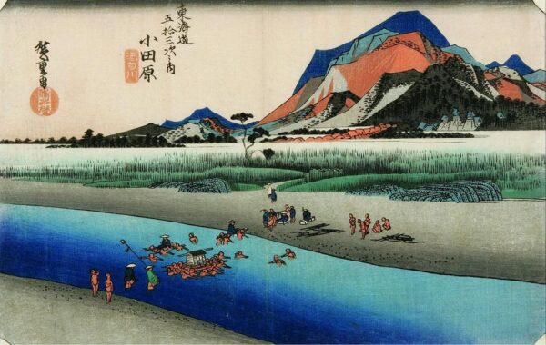 Sakawa River by Ando Hiroshige, hand-painted oil painting reproduction