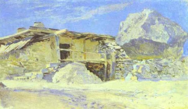 Saklia In Alupka by Isaac Levitan, hand-painted oil painting reproduction