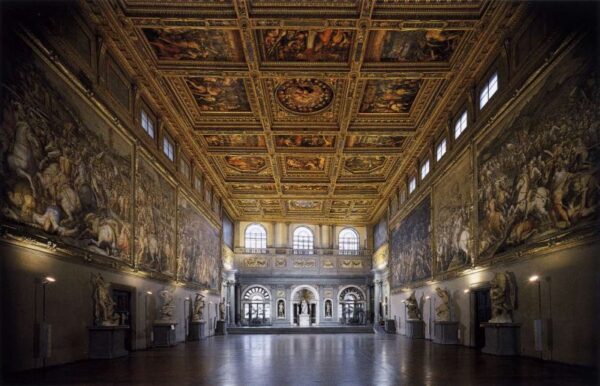 Sala del Cinquecento by Giorgio Vasari, hand-painted oil painting reproduction