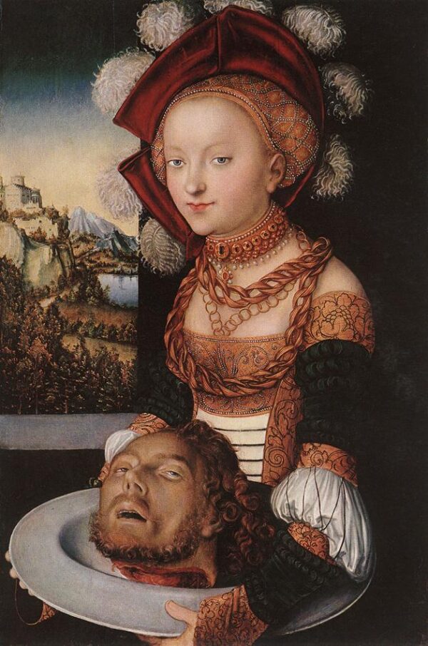 Salome by Lucas Cranach the Elder, hand-painted oil painting reproduction