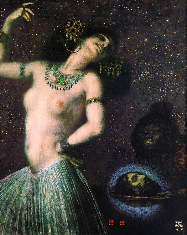 Salome II by Franz von Stuck, hand-painted oil reproduction