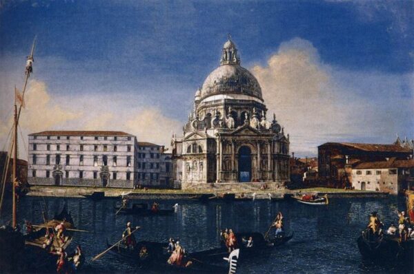 The Grand Canal with Santa Maria della Salute by Michele Marieschi, hand-painted oil painting reproduction