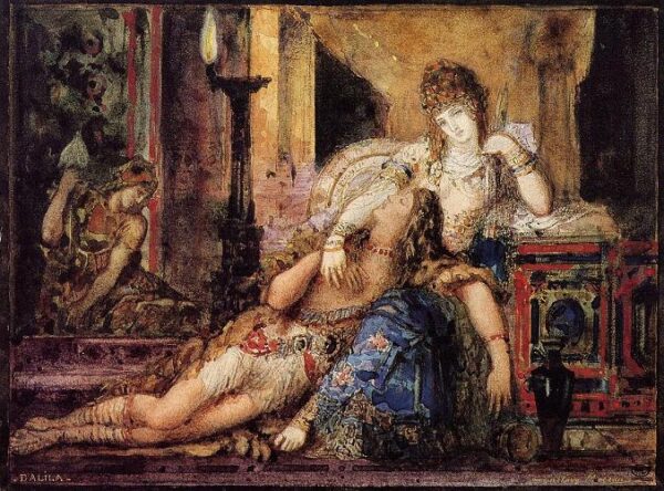 Samson and Dalila by Gustave Moreau, hand-painted oil painting reproduction