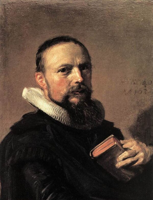 Samuel Ampzing by Frans Hals, hand-painted oil painting reproduction
