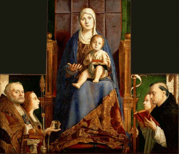 San Cassiano Altar by Antonello da Messina, hand-painted oil painting reproduction