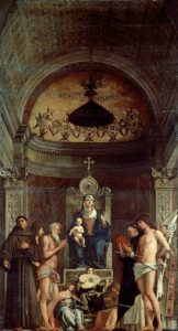 San Giobbe Altarpiece by Giovanni Bellini, hand-painted oil painting reproduction