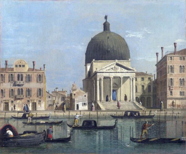 San Simeone Piccolo by Canaletto, hand-painted oil painting reproduction