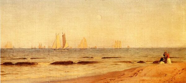 Sandy Hook by Alfred Thompson Bricher, hand-painted oil painting reproduction
