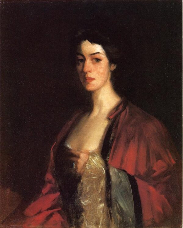 Portrait of Katherine Cecil Sanford by Robert Henri, hand-painted oil painting reproduction