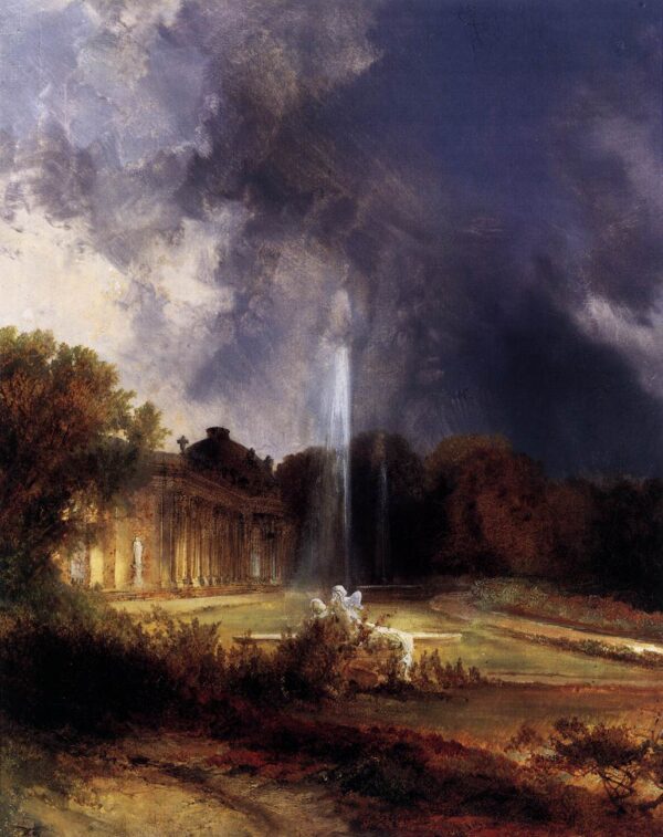 Sanssouci Palace by Karl Blechen, hand-painted oil painting reproduction