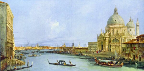 Santa Maria Maria della Salute by Canaletto, hand-painted oil painting reproduction
