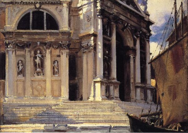 Santa Maria della Salute by John Singer Sargent, hand-painted oil painting reproduction